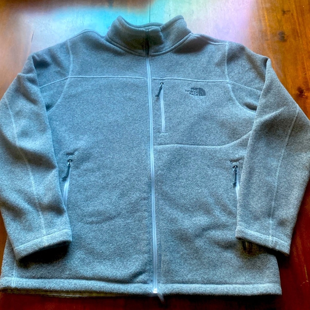 The North Face Gray Zip Up Sweater